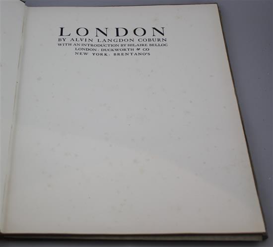 Coburn Alvin Langdon, London , folio of black and white plates detailing scenes of London,